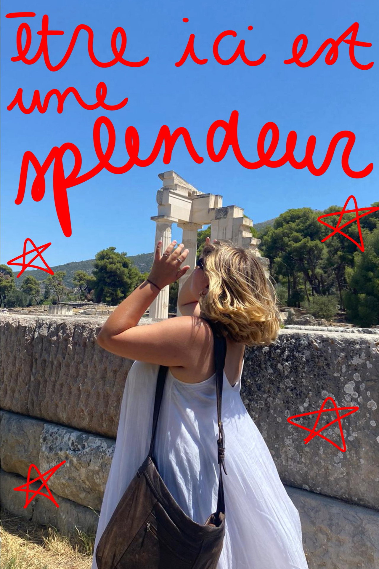être ici est une splendeur Backdrop