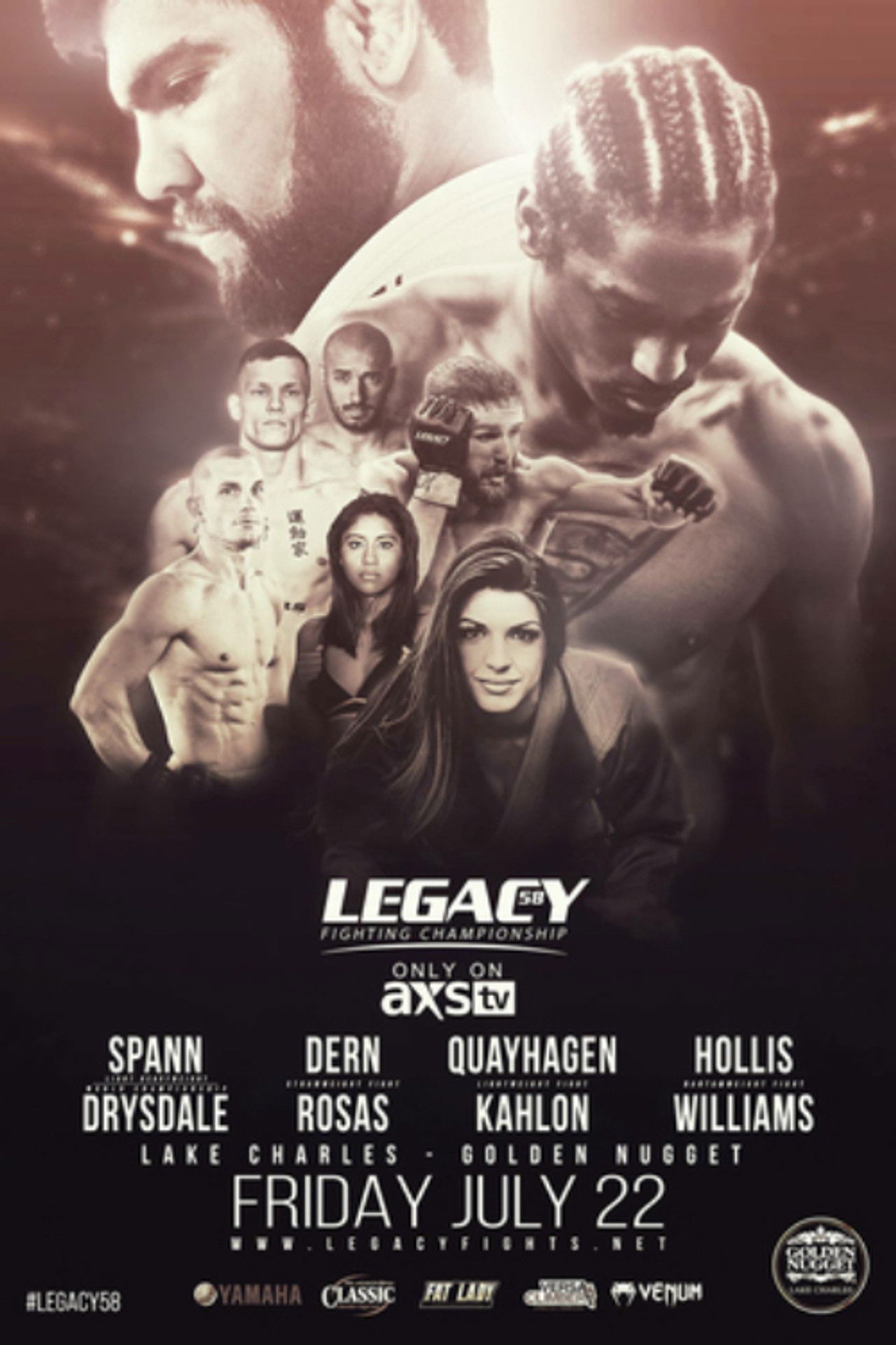 Legacy Fighting Championship 58: Spann vs. Drysdale Backdrop