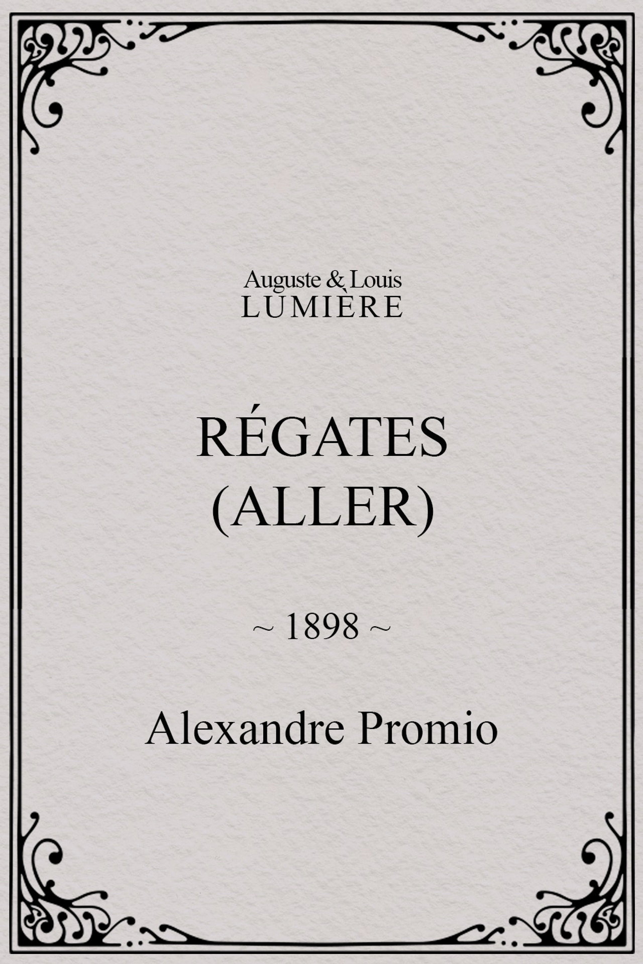 Régates (aller)