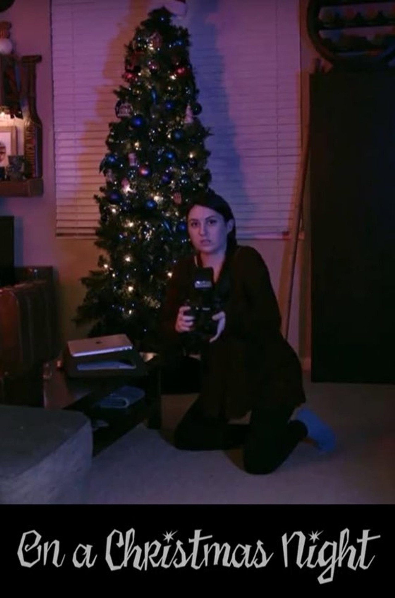 On a Christmas Night Backdrop
