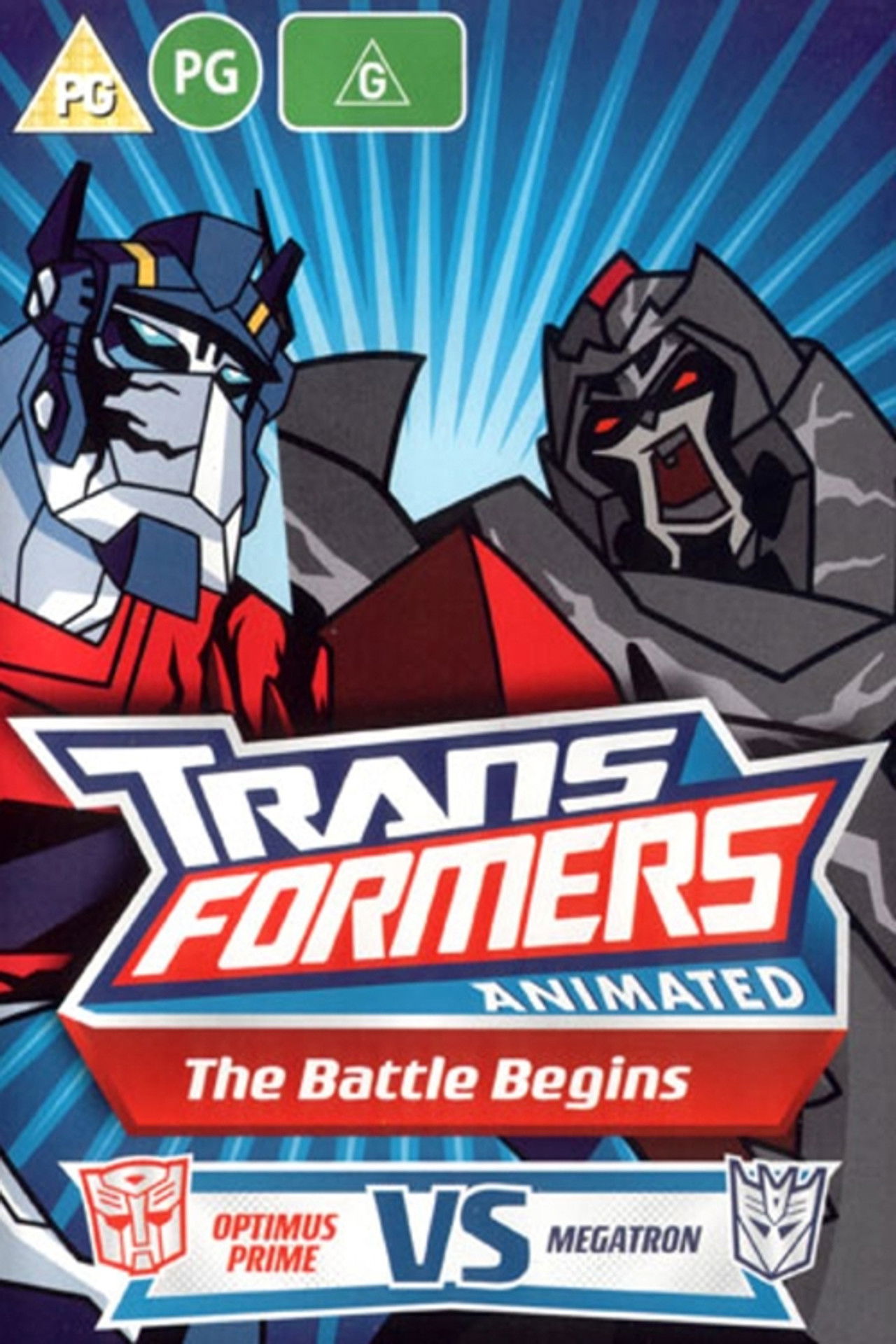 Transformers Animated - The Battle Begins Backdrop