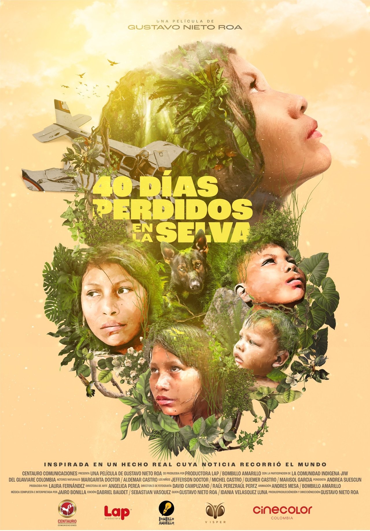 40 días perdidos en la selva poster