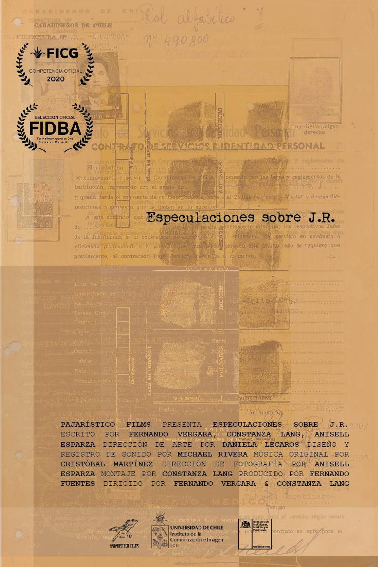Especulaciones sobre J.R filmaffisch
