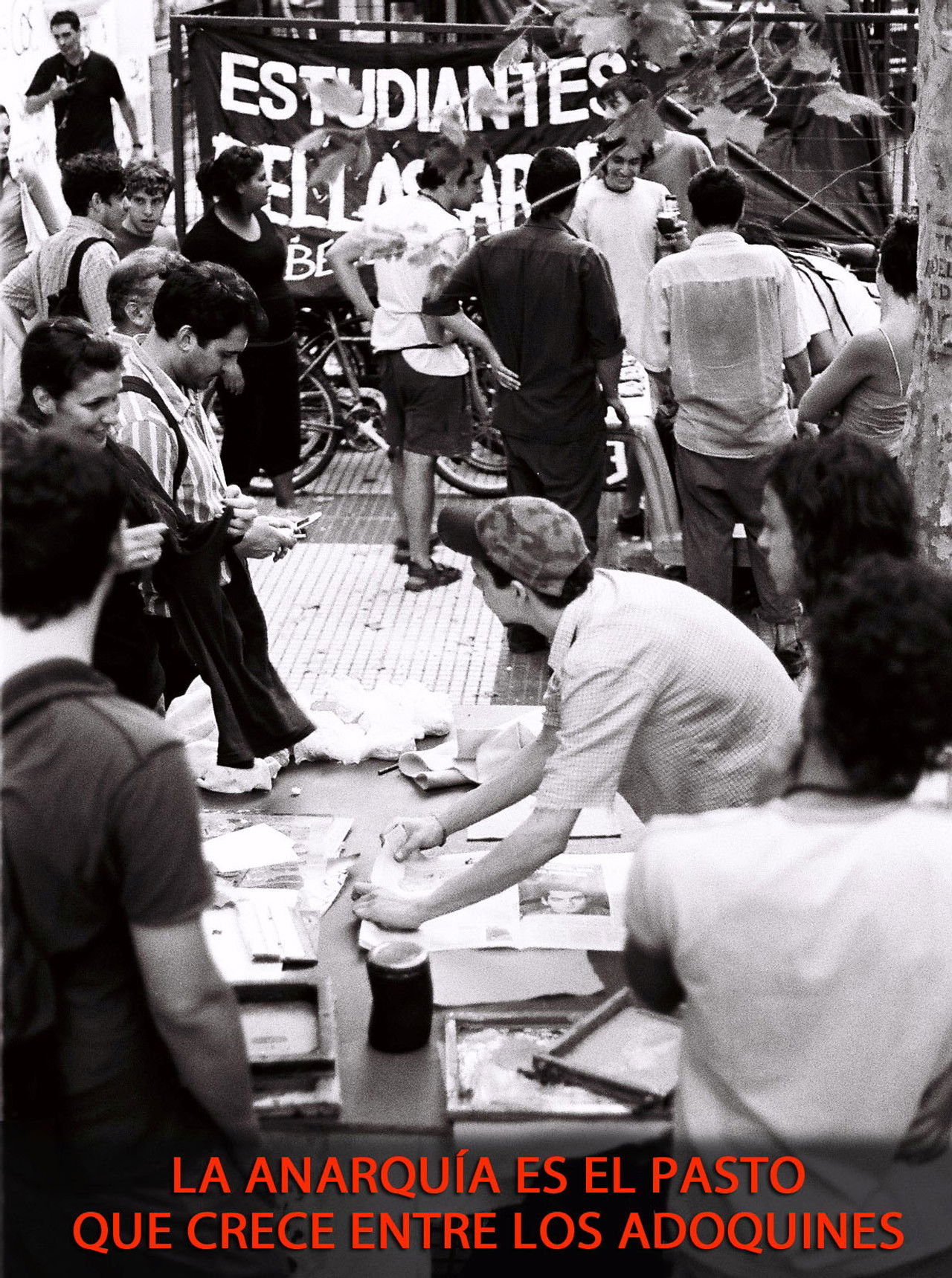 Anarchy is the Grass that Grows between the Cobblestones Backdrop