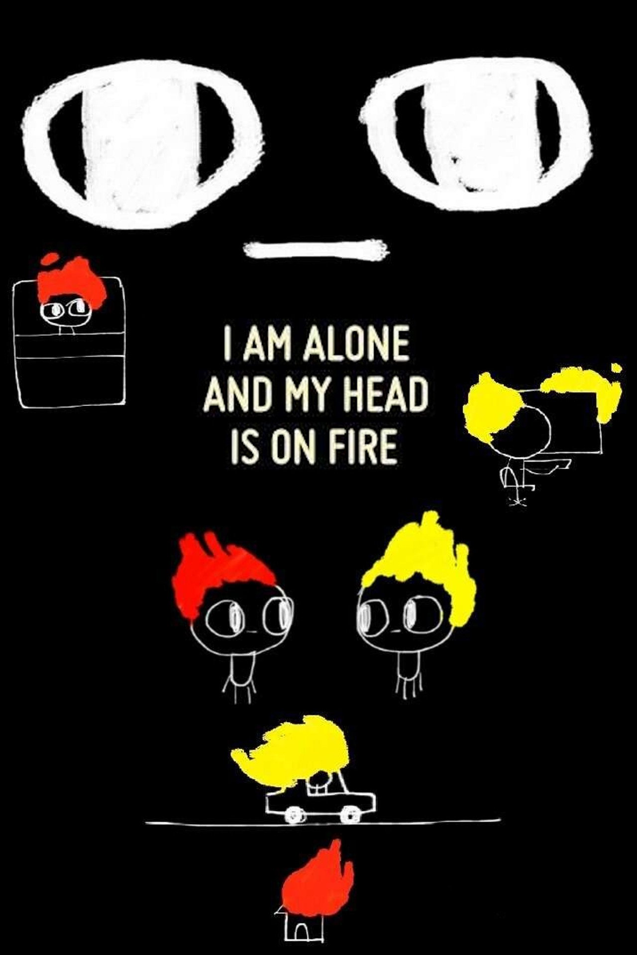 I Am Alone and My Head Is On Fire filmaffisch