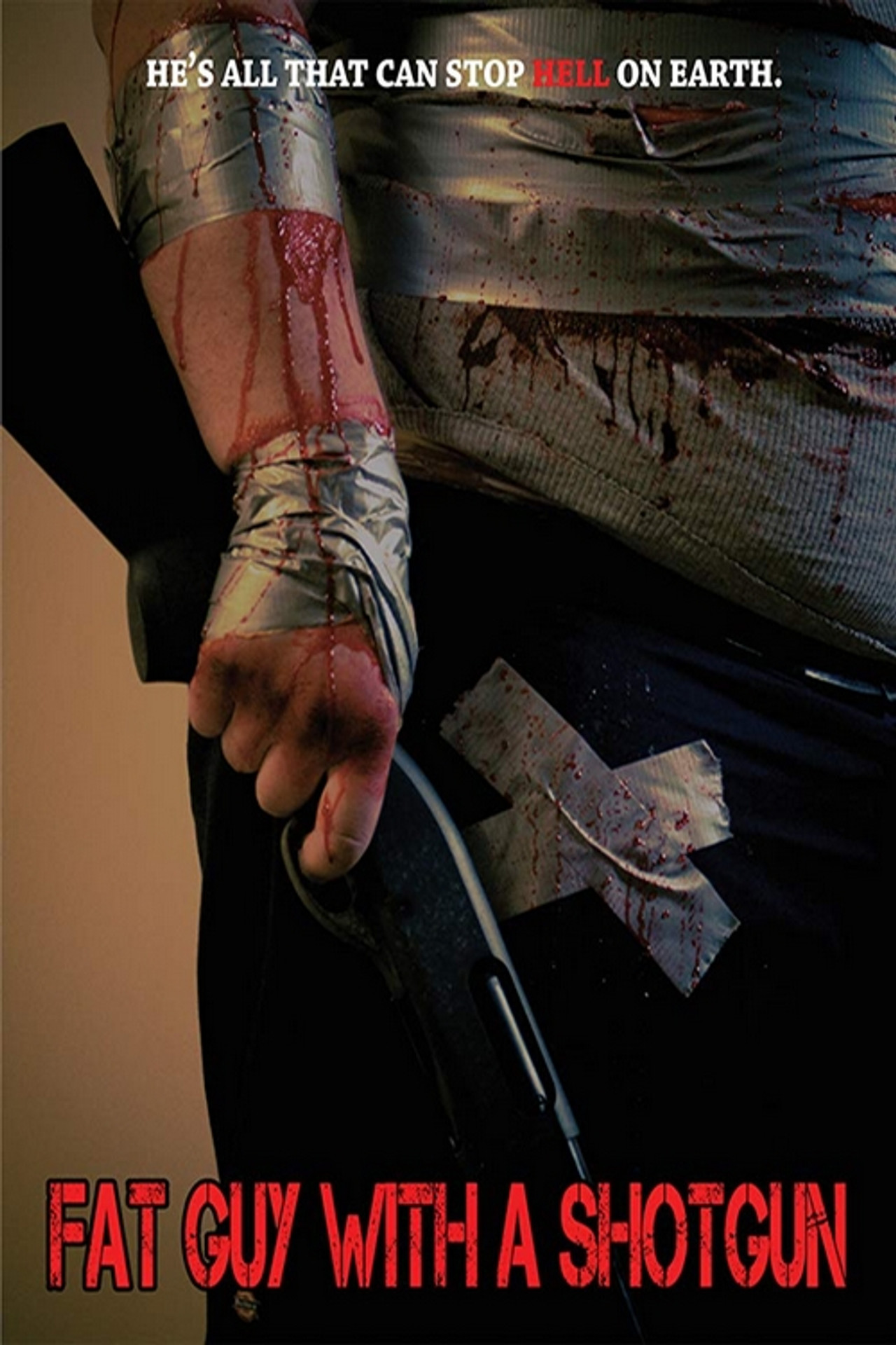 Fat Guy with a Shotgun Backdrop