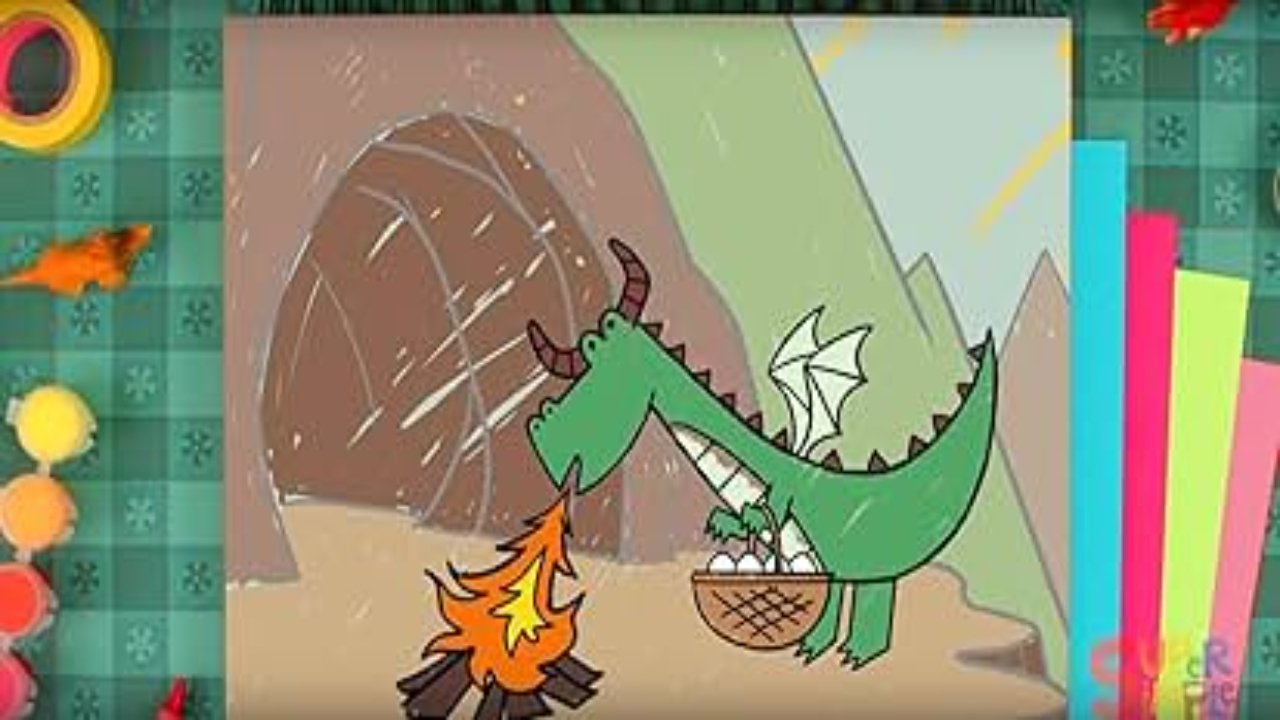 Super Simple Draw - Season 1 Episode 34 : How To Draw A Dragon