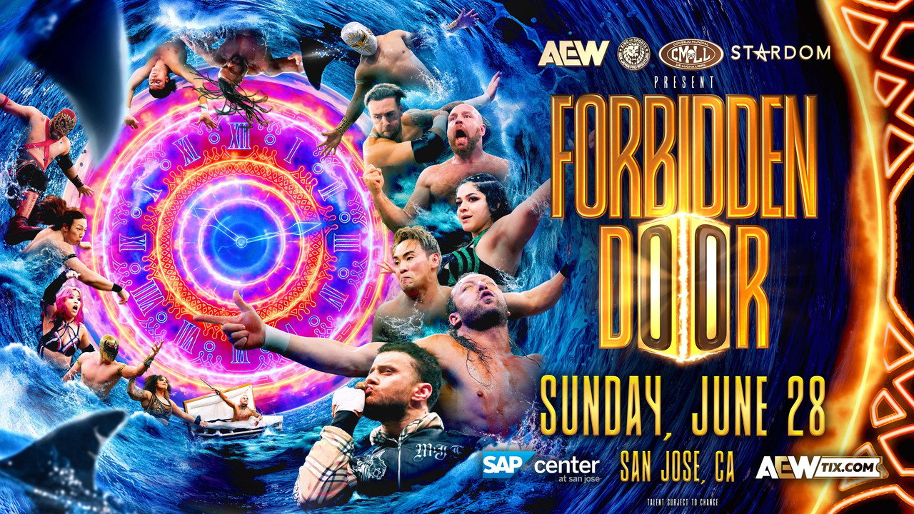AEW x NJPW x CMLL x Stardom Present Forbidden Door 2026 backdrop