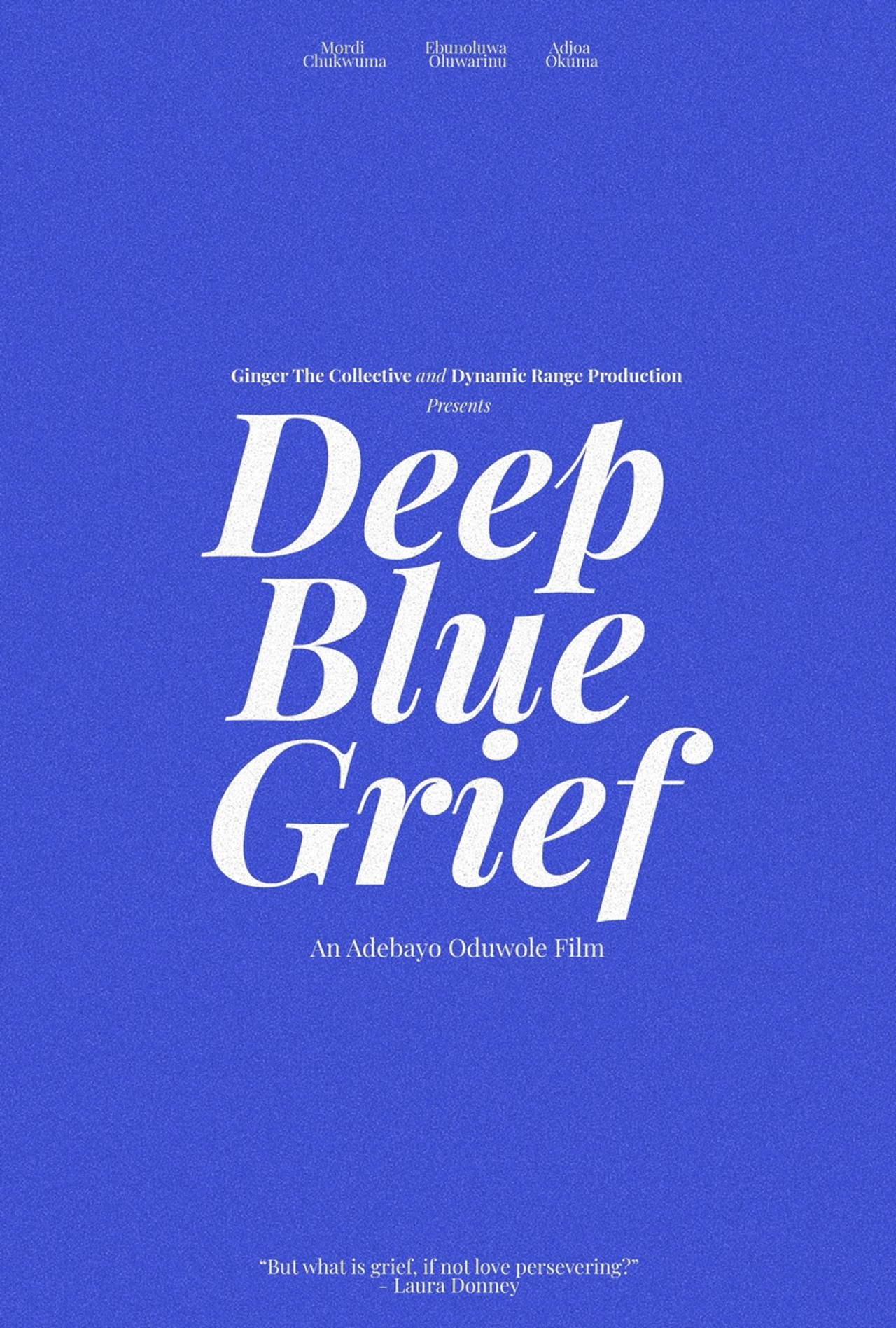 Deep Blue Grief Backdrop