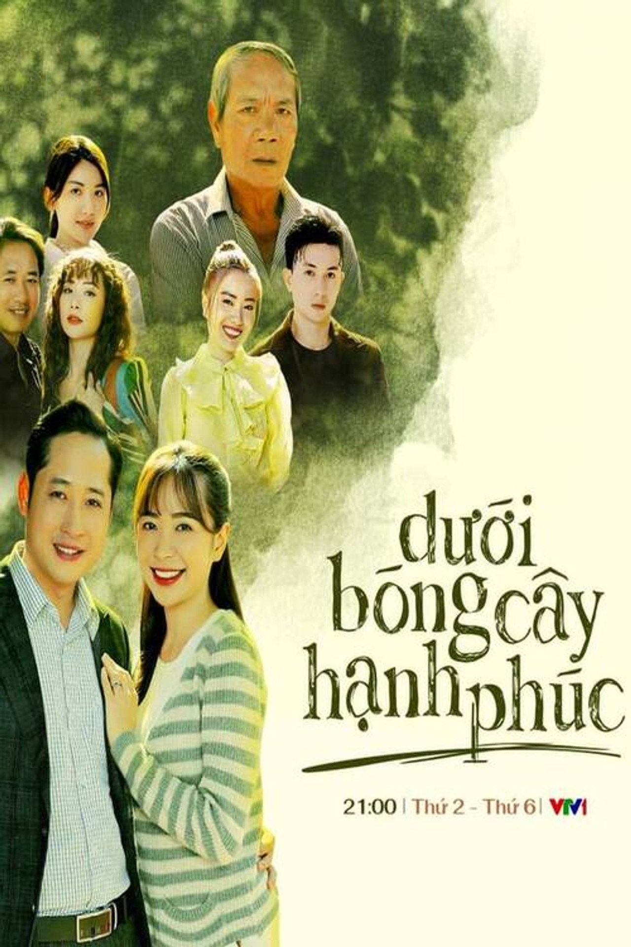 Dưới bóng cây hạnh phúc affisch