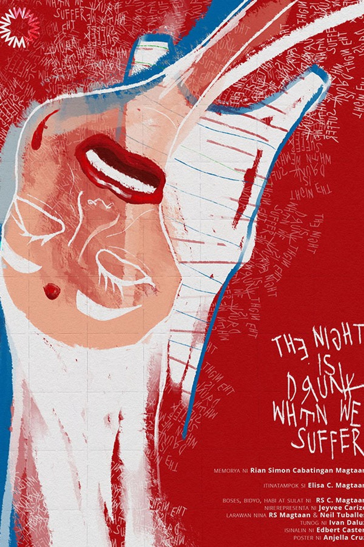 the night is drunk when we suffer filmaffisch