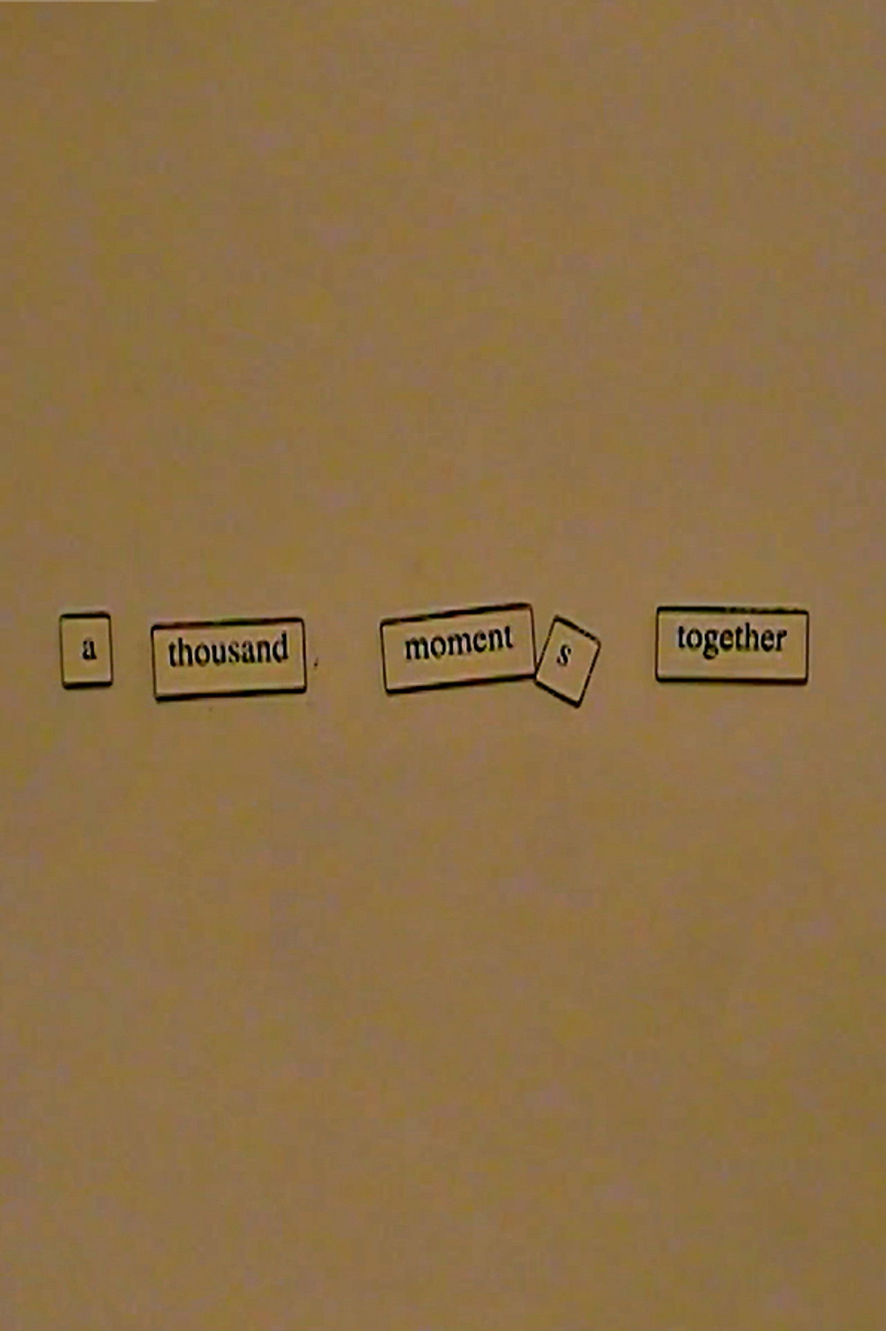 A Thousand Moments Together Backdrop