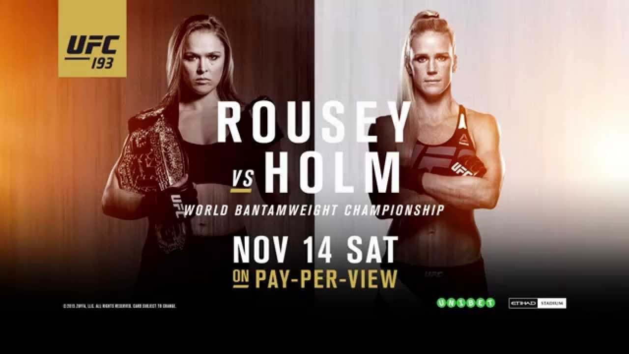 UFC 193: Rousey vs. Holm background