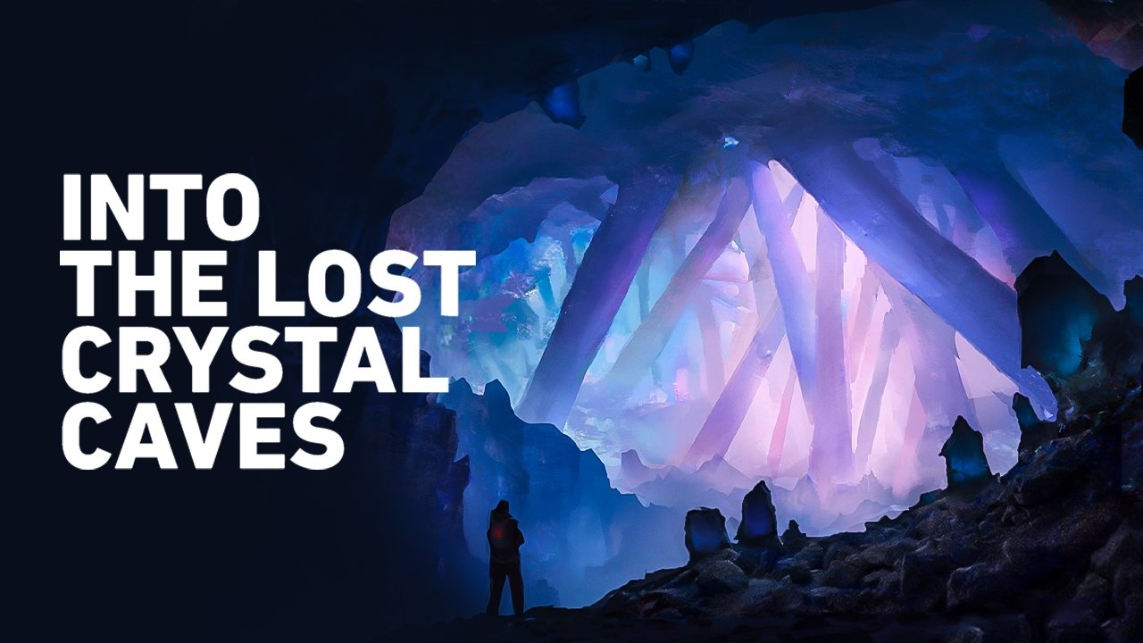 Into the Lost Crystal Caves Backdrop Image