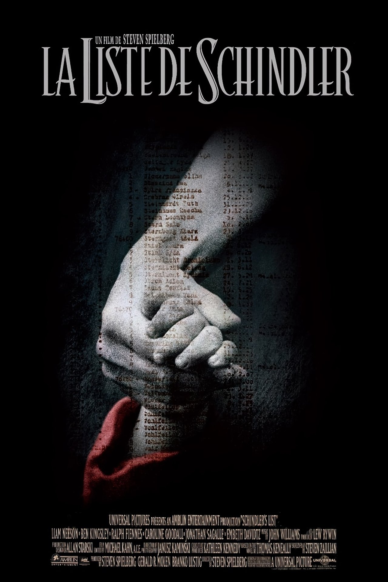 La Liste de Schindler poster