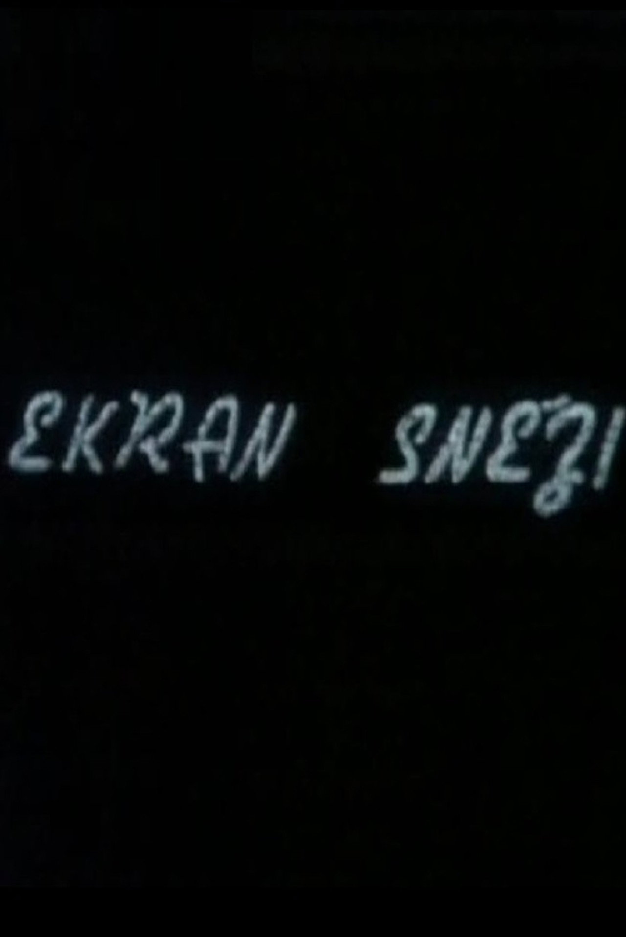 Ekran sneži