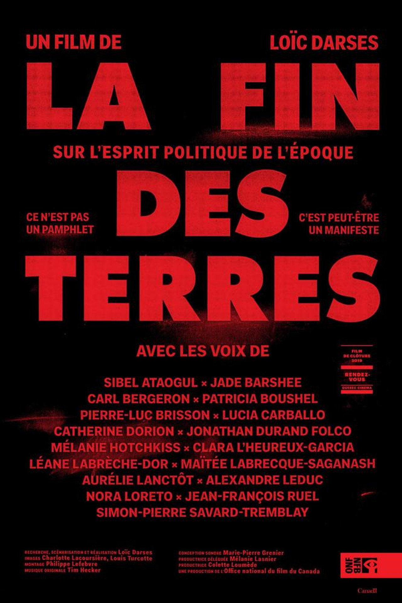 La Fin des terres filmaffisch