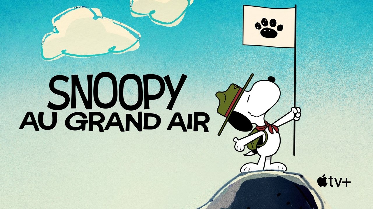 Le camp de vacances de Snoopy background