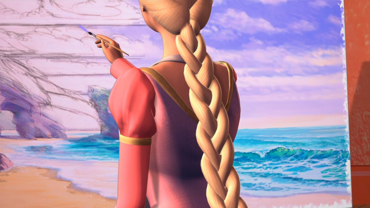 Barbie as Rapunzel background 49