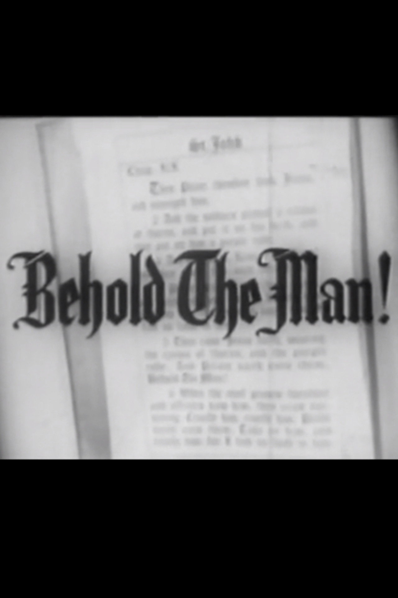 Behold the Man! filmaffisch