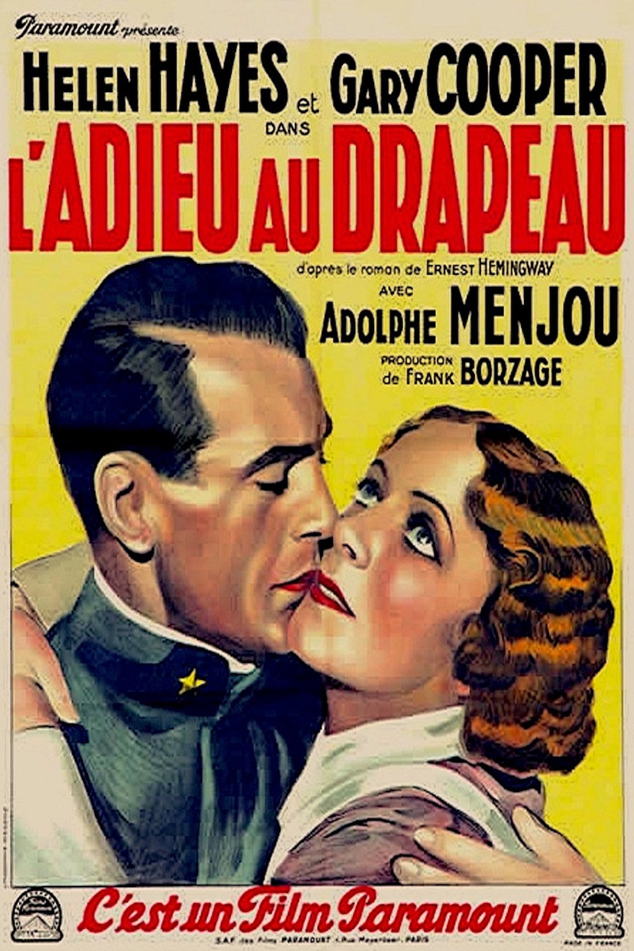 L'Adieu aux armes poster