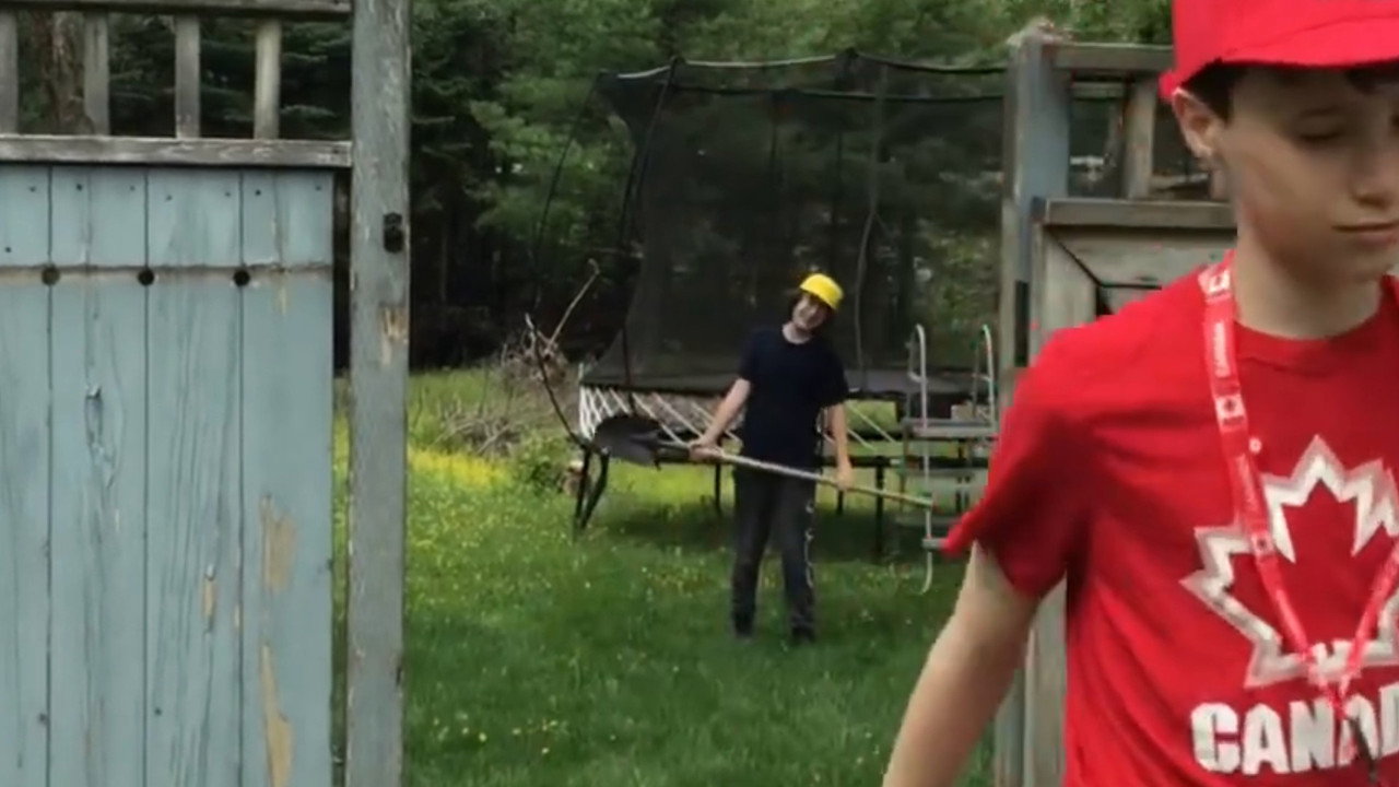 the shoveling
