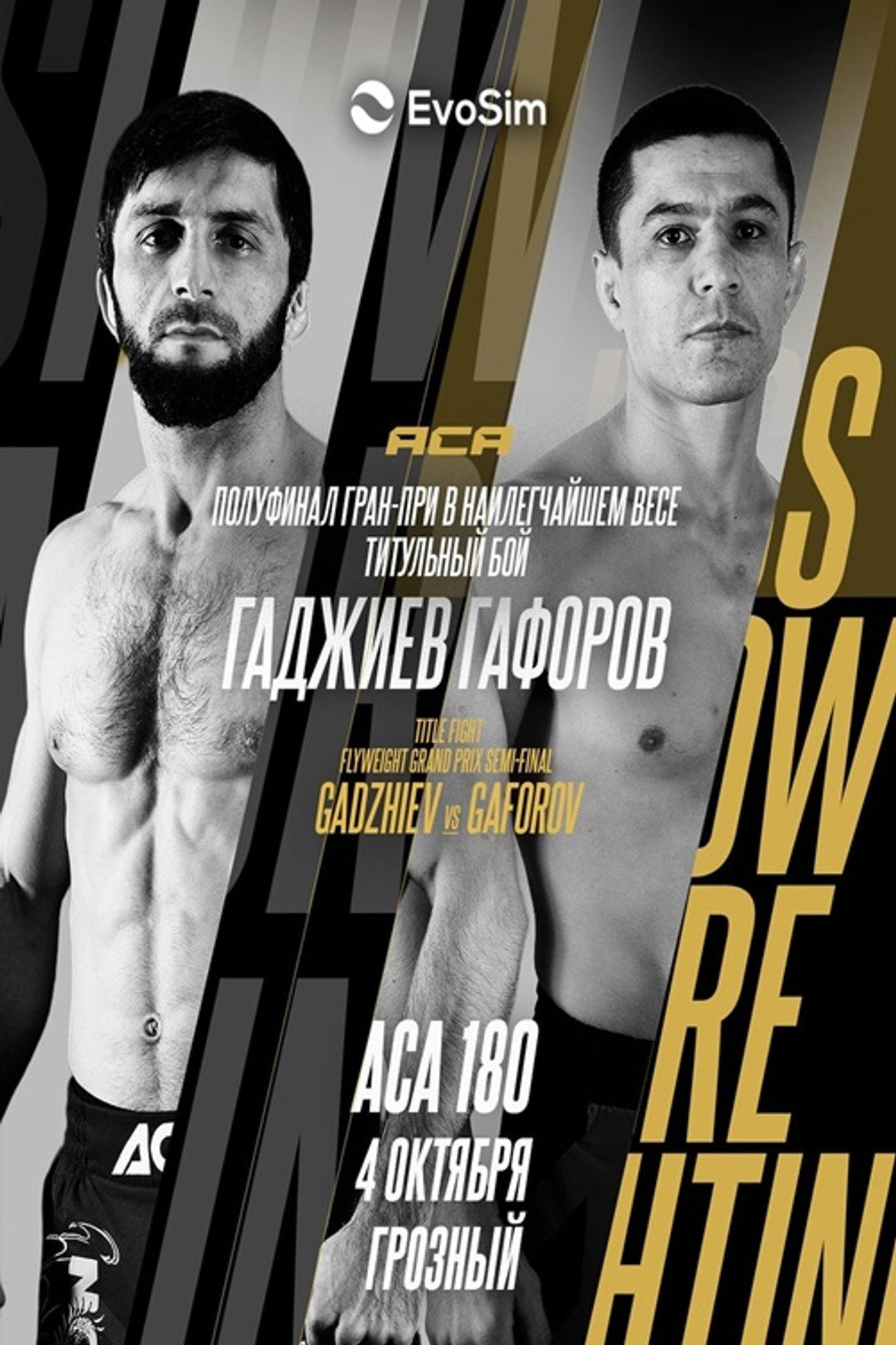 ACA 180: Gadzhiev vs. Gaforov filmaffisch