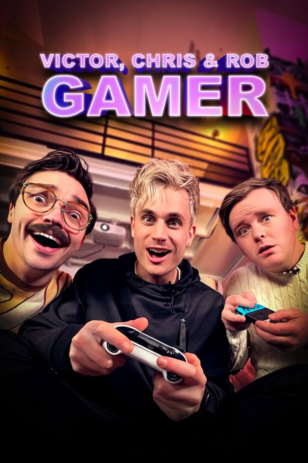 Victor, Chris og Rob Gamer affisch