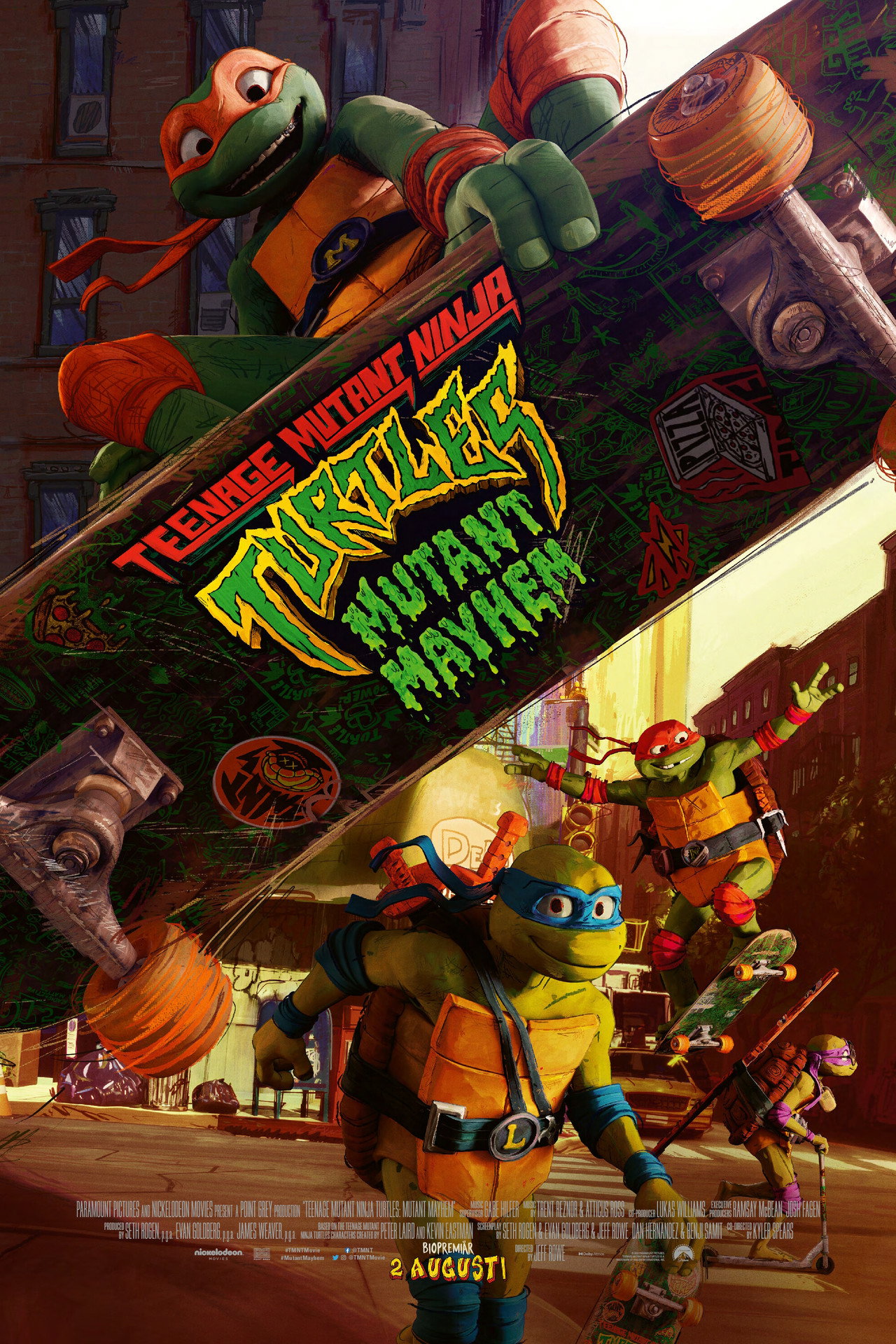 Teenage Mutant Ninja Turtles: Mutant Mayhem filmaffisch