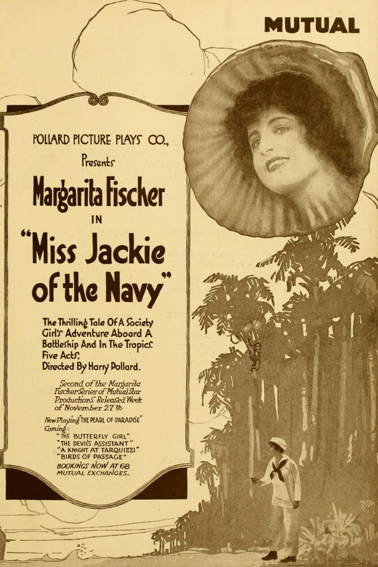 Miss Jackie of the Navy Backdrop