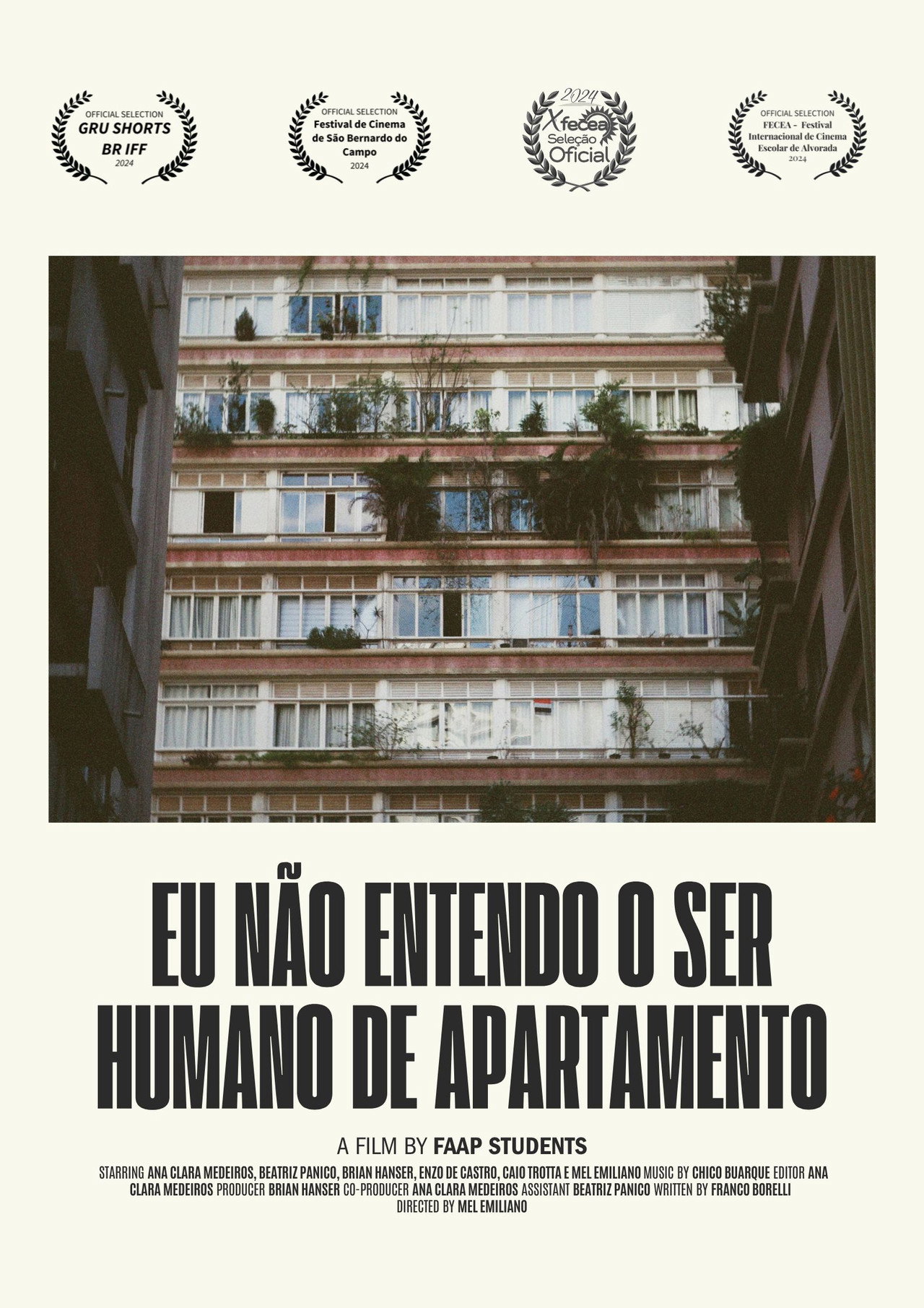 Eu não entendo o ser humano de Apartamento filmaffisch