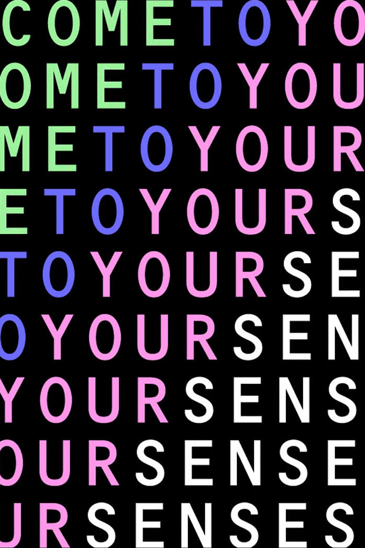 Come To Your Senses Backdrop