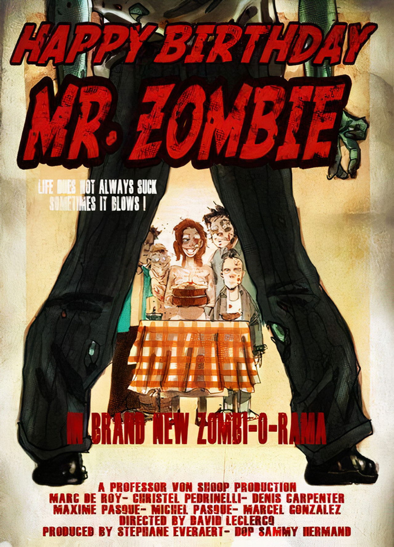 Happy Birthday, Mr. Zombie Backdrop