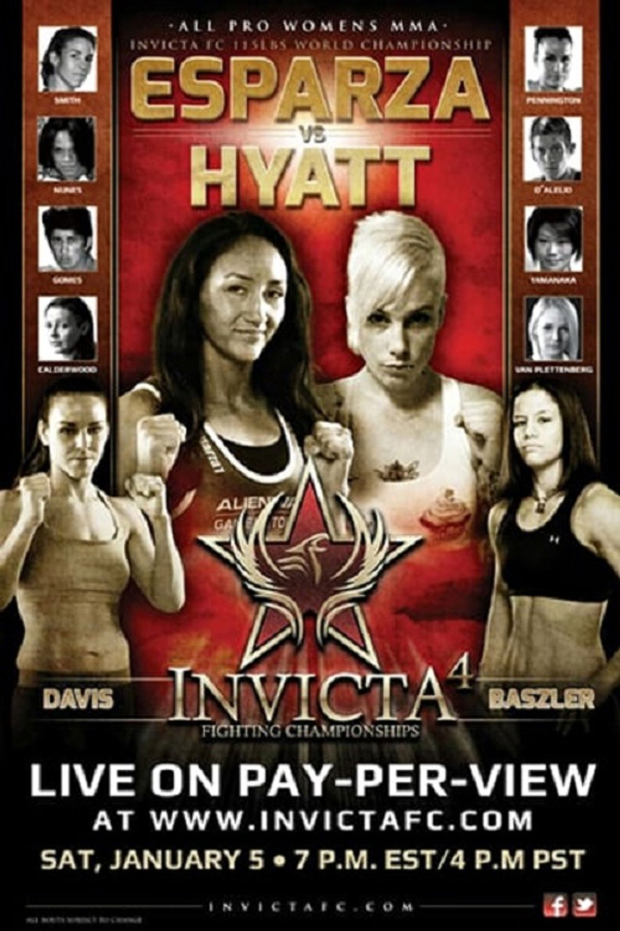 Invicta FC 4: Esparza vs. Hyatt Backdrop