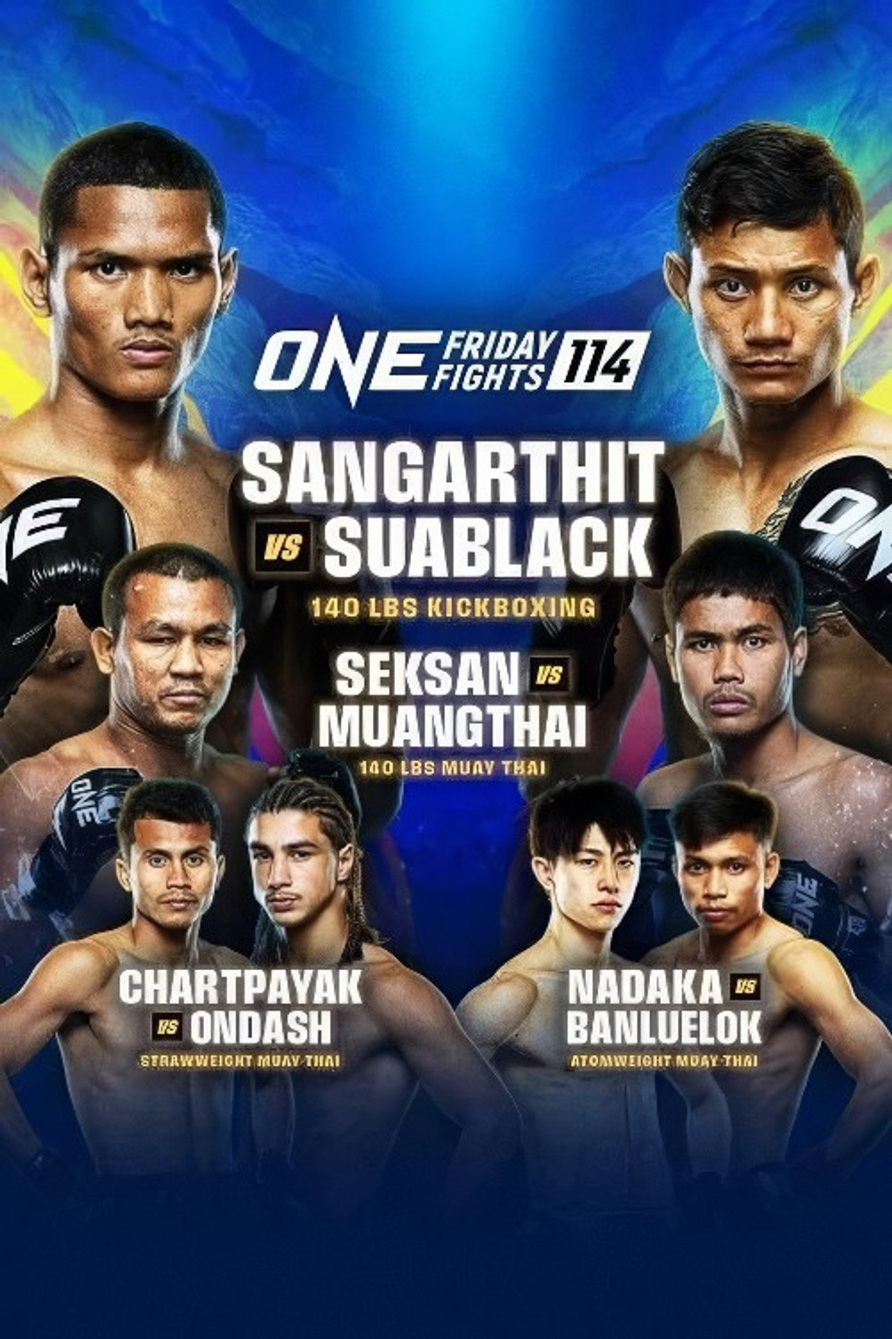 ONE Friday Fights 114: Sangarthit vs. Suablack filmaffisch