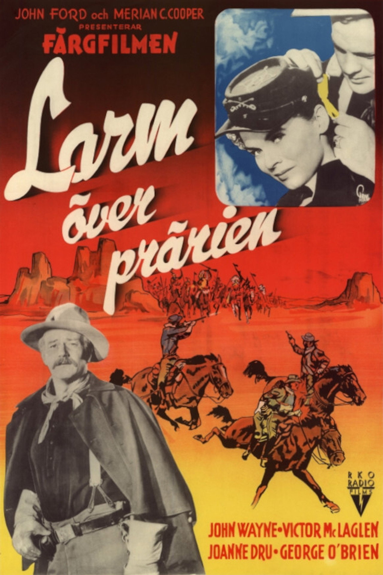 Larm över prärien filmaffisch