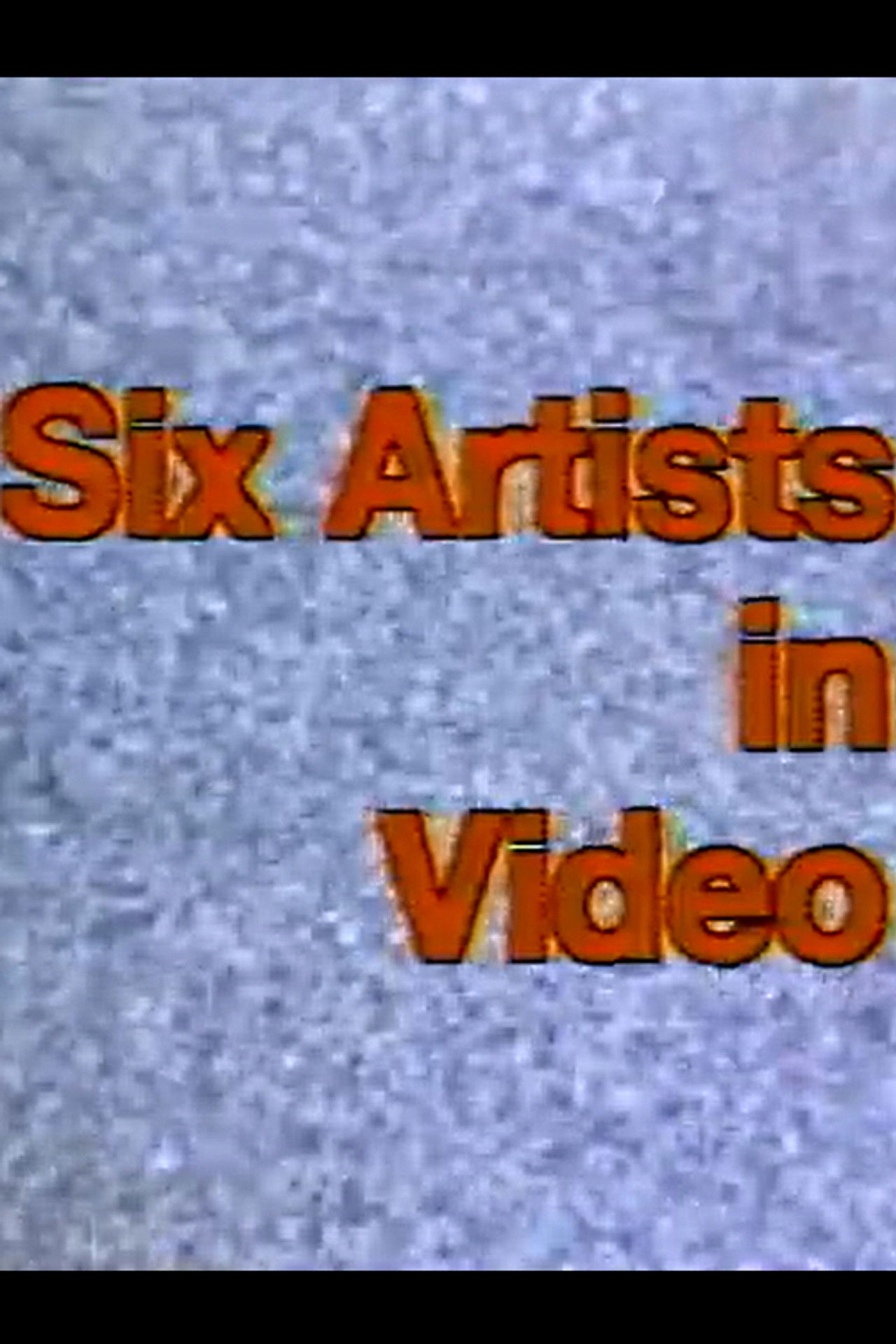 Group Portrait: Six Artists in Video Backdrop