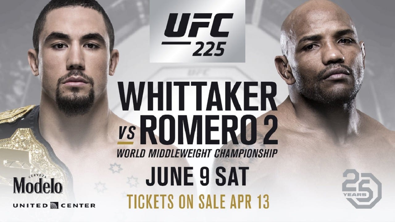 Scen från UFC 225: Whittaker vs. Romero 2