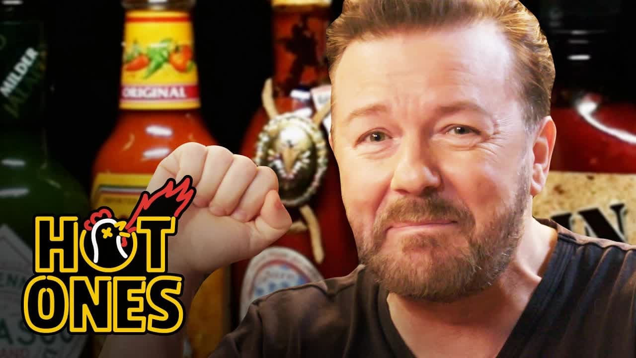 Hot Ones - Season 3 Episode 4 : Ricky Gervais Pits His Mild British Palate Against Spicy Wings