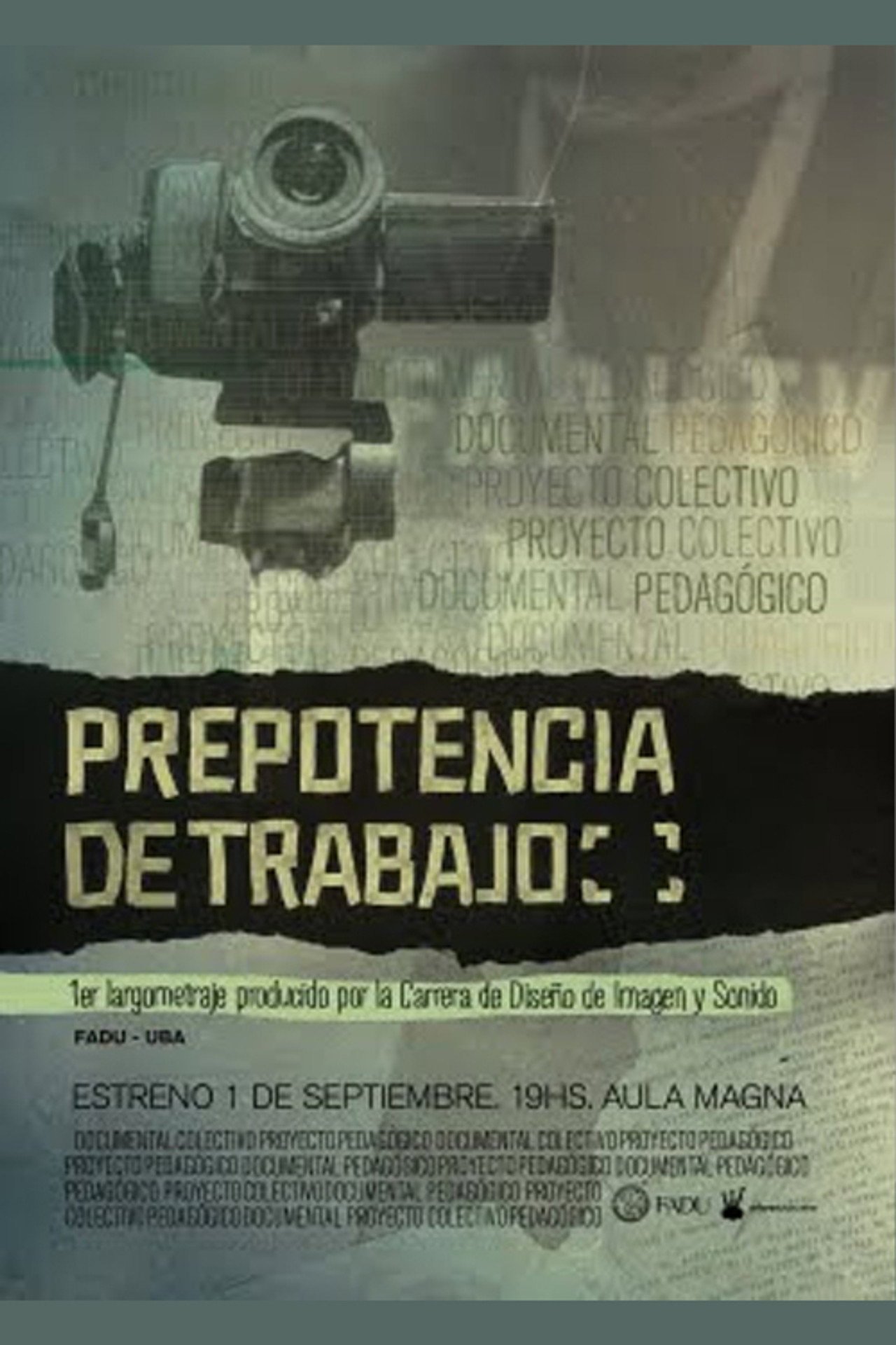 Prepotencia de trabajo Backdrop