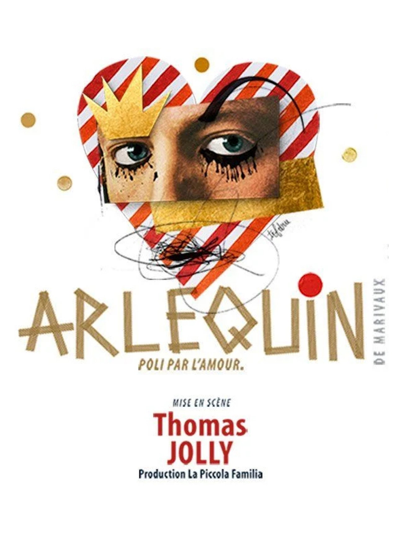 Arlequin poli par l'amour Backdrop