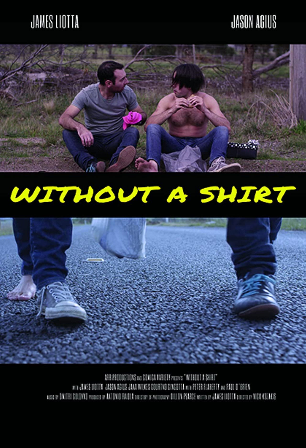 Without A Shirt Backdrop