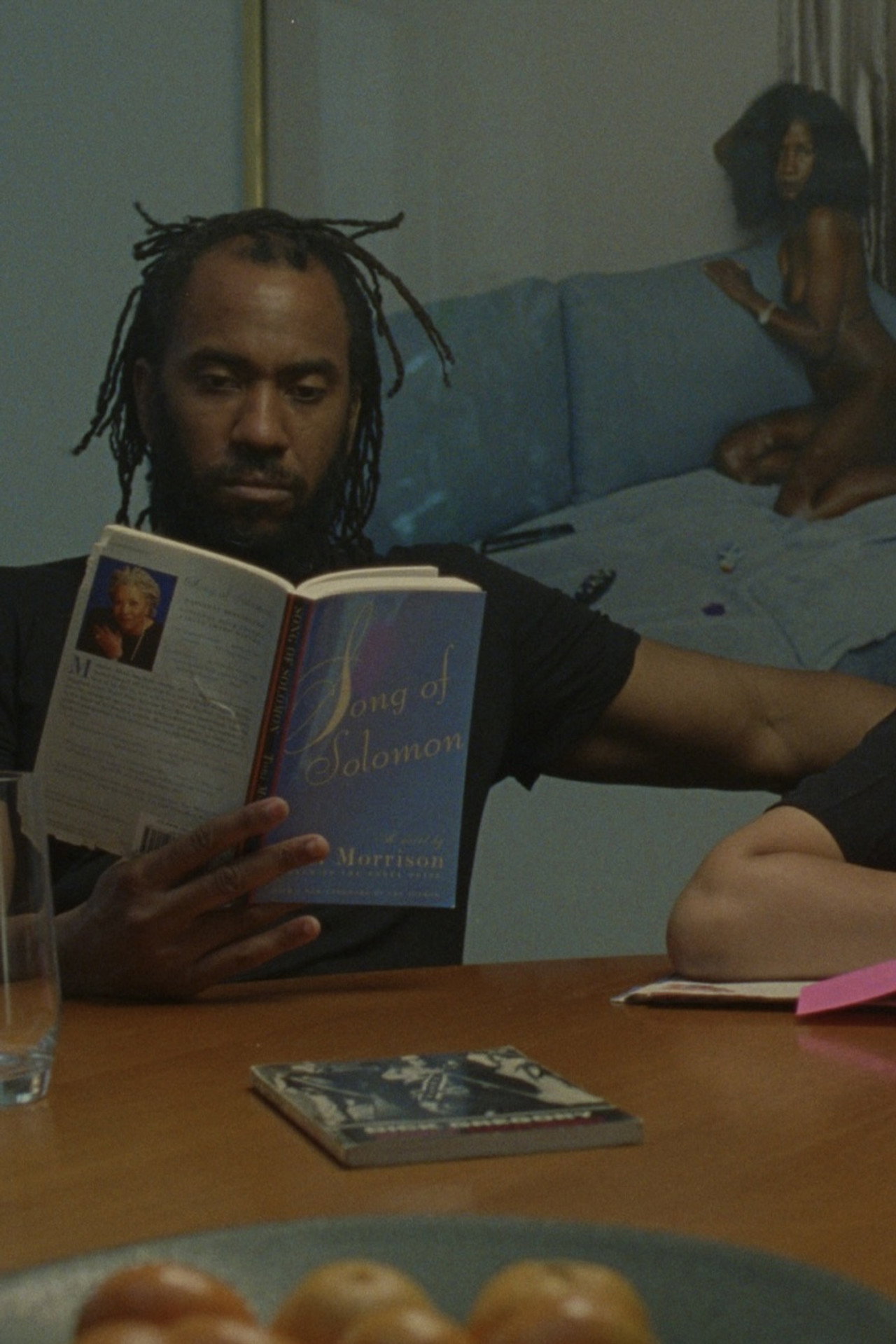 Black and Blue Backdrop