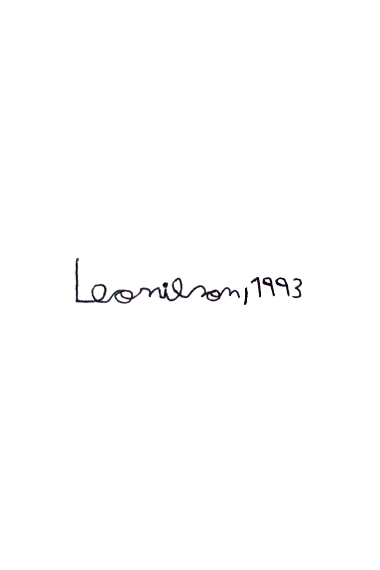 Leonilson, 1993