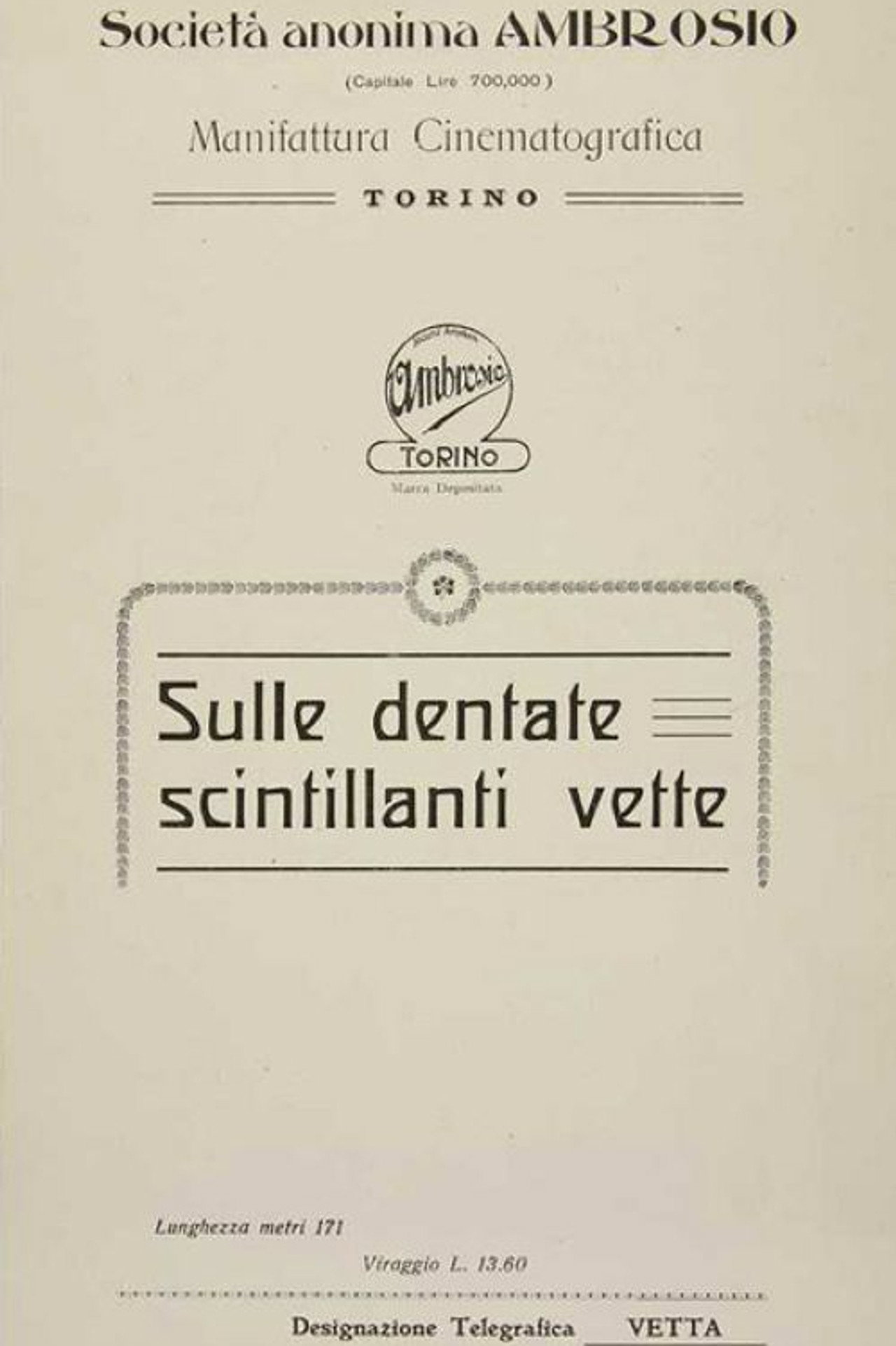 Sulle dentate scintillanti vette poster