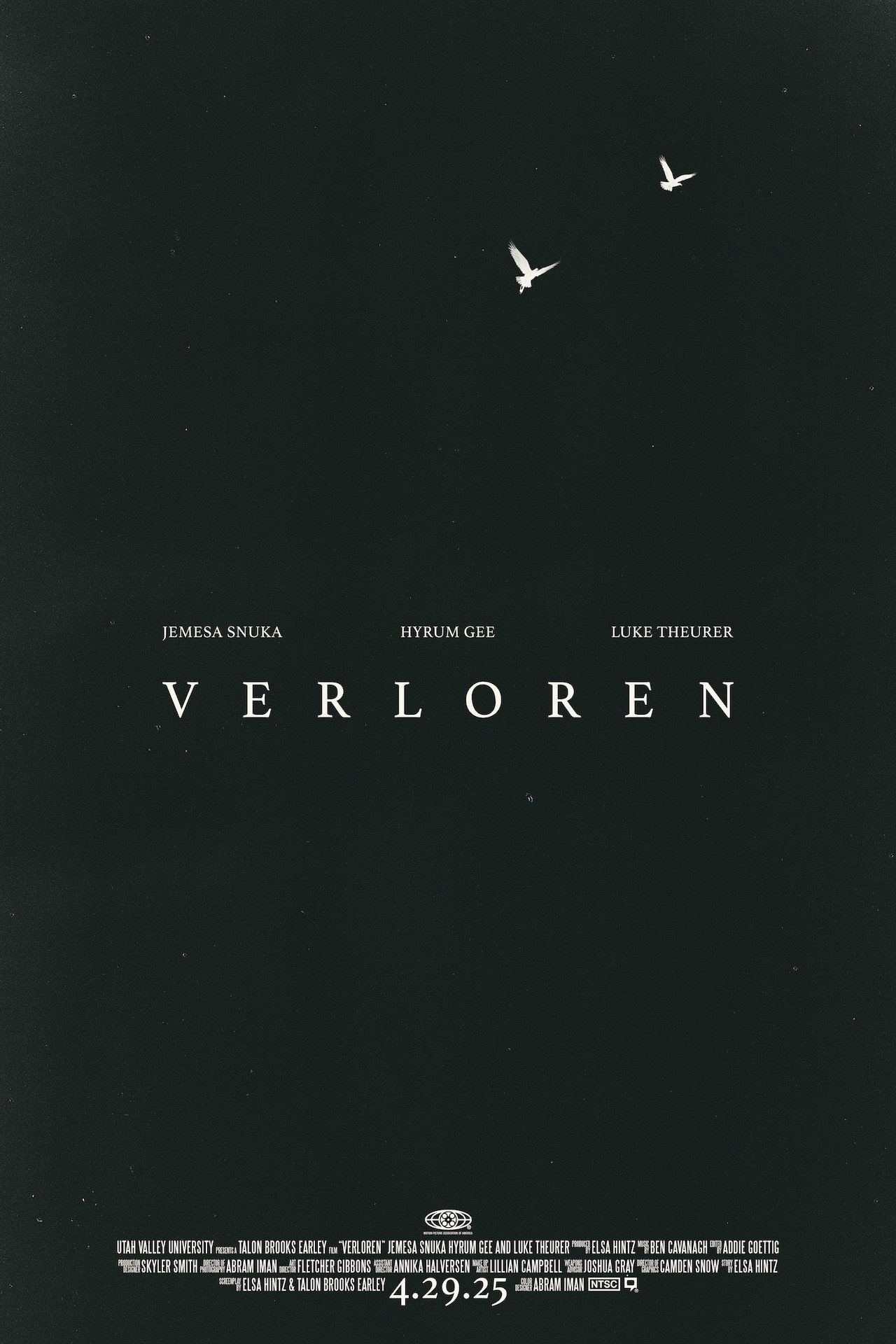 VERLOREN filmaffisch