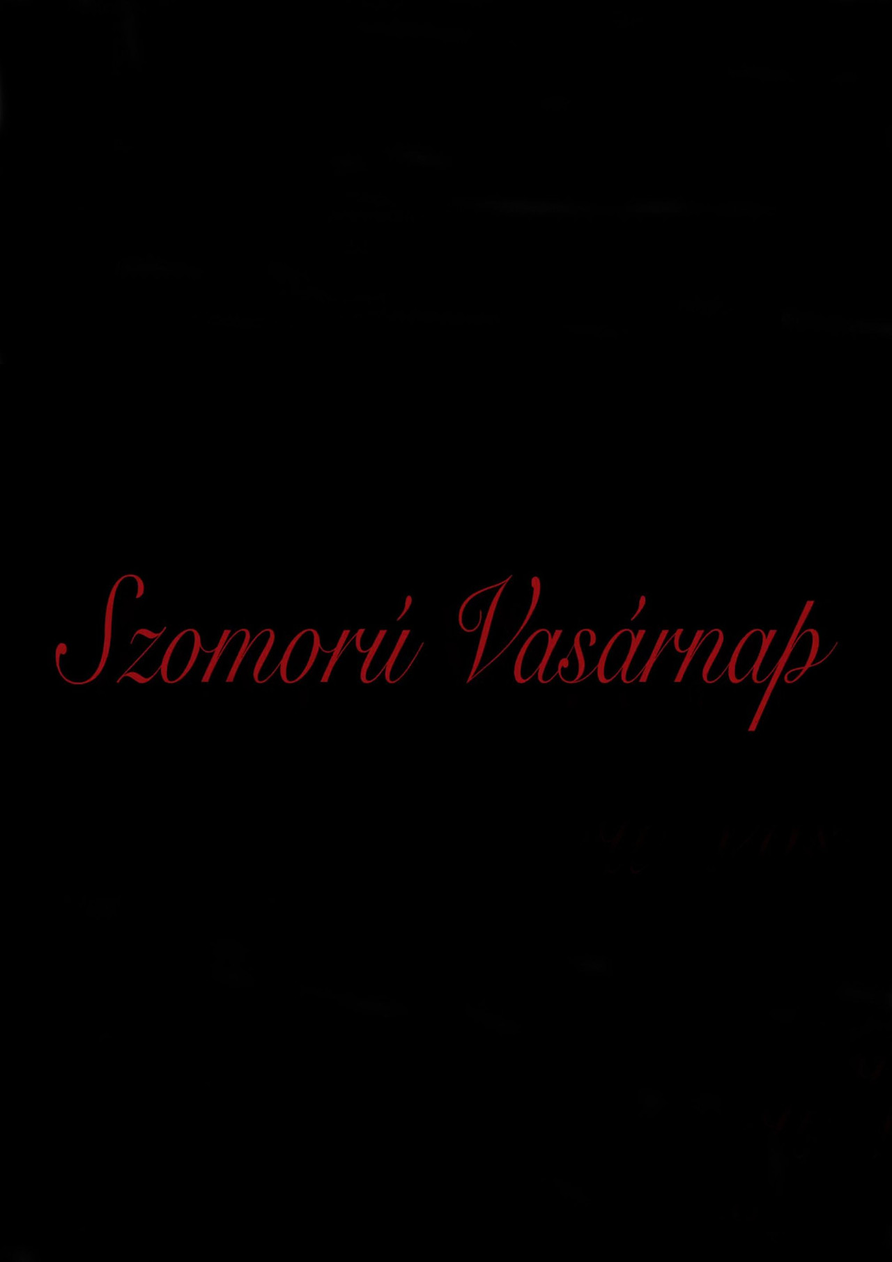 Szomorú Vasárnap filmaffisch