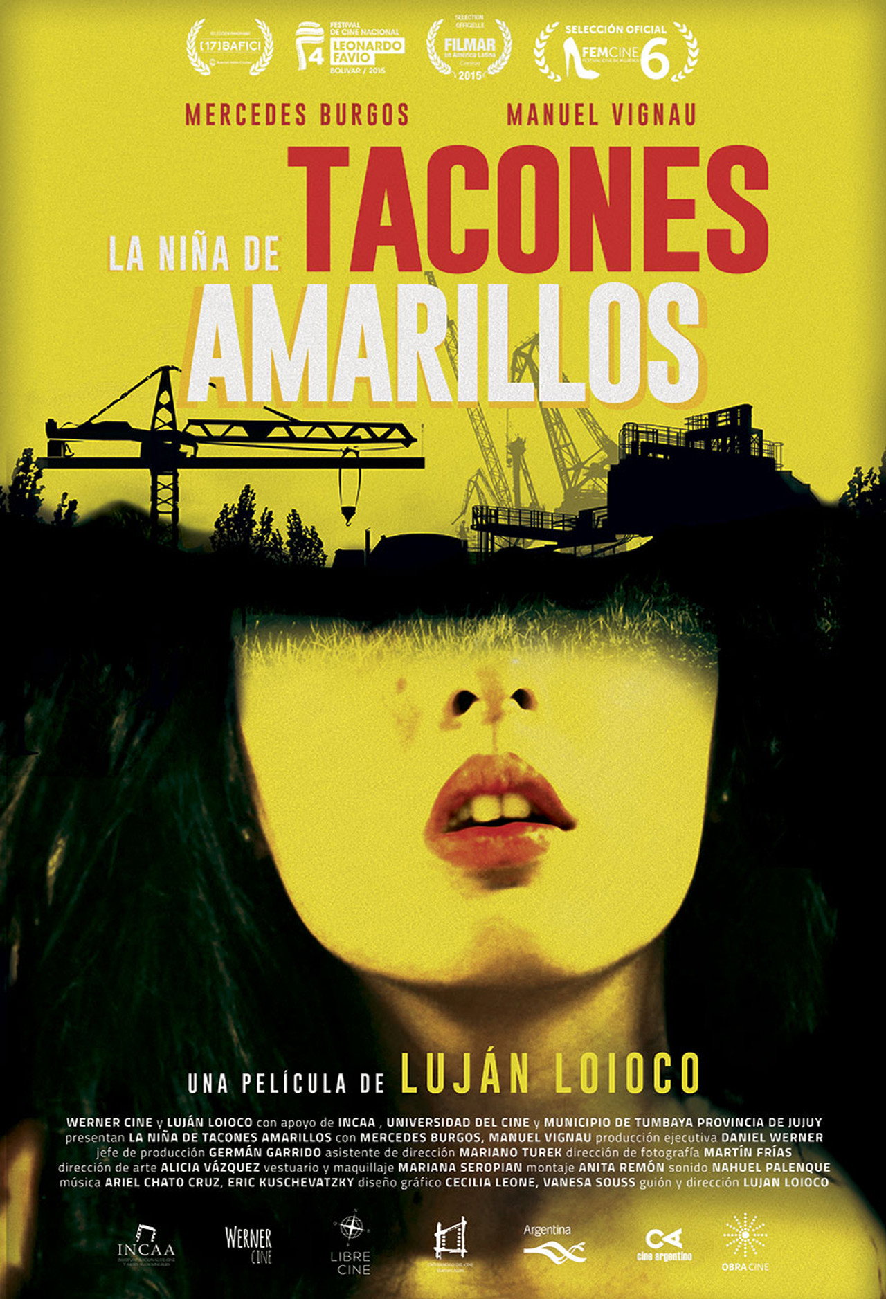 La niña de tacones amarillos filmaffisch