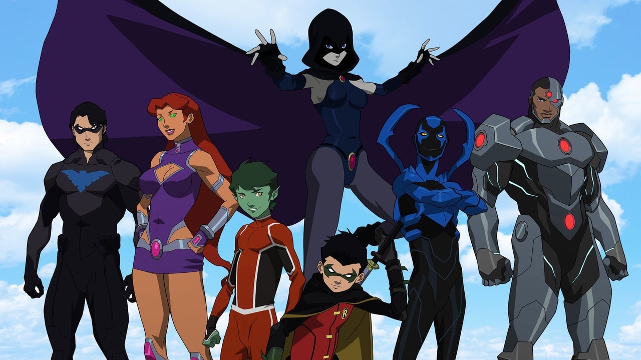 Scen från Justice League vs. Teen Titans