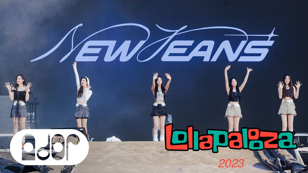 NewJeans: Live at Lollapalooza 2023 backdrop